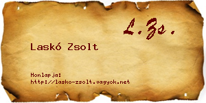 Laskó Zsolt névjegykártya